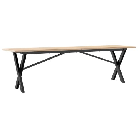 STOLIK KAWOWY Z NOGAMI W KSZTAŁCIE LITERYX 160X40X45CM