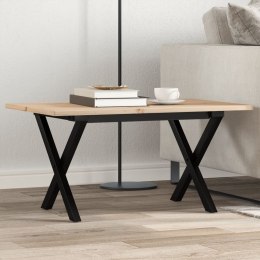 STOLIK KAWOWY Z NOGAMI W KSZTAŁCIE LITERYX 80X50X40CM