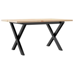STOLIK KAWOWY Z NOGAMI W KSZTAŁCIE LITERYX 80X50X40CM