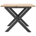 STOLIK KAWOWY Z NOGAMI W KSZTAŁCIE LITERYX 80X50X40CM