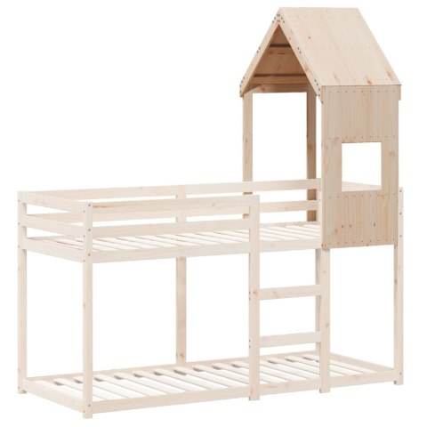 DASZEK DO ŁÓŻKA DZIECIĘCEGO 55X84X132CM LITE DREWNO SOSNOWE