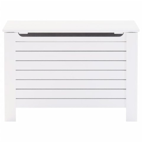 SKRZYNIA Z WIEKIEM RANA BIAŁA 100X49X54CM DREWNO SOSNOWE