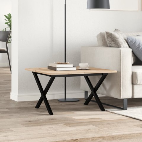 STOLIK KAWOWY Z NOGAMI W KSZTAŁCIE LITERYX60X60X40CM