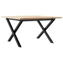 STOLIK KAWOWY Z NOGAMI W KSZTAŁCIE LITERYX60X60X40CM