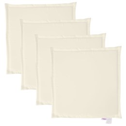 PODKŁADKI NA SIEDZISKA OGRODOWE 4 SZT. KREMOWE 45X45X2CM