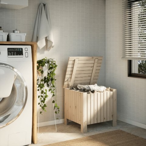 SKRZYNIA Z WIEKIEM RANA 60X49X54CM LITE DREWNO SOSNOWE