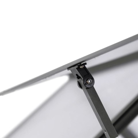 SZKLARNIA OGRODOWA Z RAMĄ PODSTAWY ANTRACYT 169X114X202CM ALUMINIUM