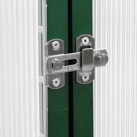 SZKLARNIA OGRODOWA Z RAMĄ PODSTAWY ZIELONA 169X114X195CM ALUMINIUM