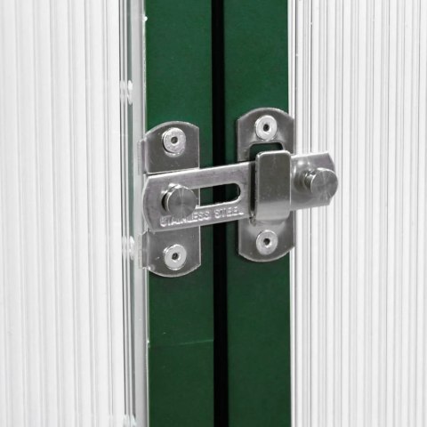 SZKLARNIA OGRODOWA Z RAMĄ PODSTAWY ZIELONA 224X169X195CM ALUMINIUM