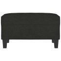 PODNÓŻEK CZARNY 70X55X41CM TAPICEROWANY TKANINĄ