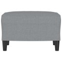 PODNÓŻEK JASNOSZARY 60X50X41CM TAPICEROWANY TKANINĄ