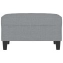PODNÓŻEK JASNOSZARY 70X55X41CM TAPICEROWANY TKANINĄ