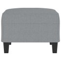 PODNÓŻEK JASNOSZARY 70X55X41CM TAPICEROWANY TKANINĄ