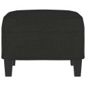 PODNÓŻEK CZARNY 60X50X41CM TAPICEROWANY TKANINĄ