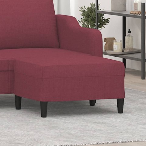 PODNÓŻEK CZERWIEŃ WINNA 70X55X41CM TAPICEROWANY TKANINĄ