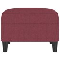 PODNÓŻEK CZERWIEŃ WINNA 70X55X41CM TAPICEROWANY TKANINĄ