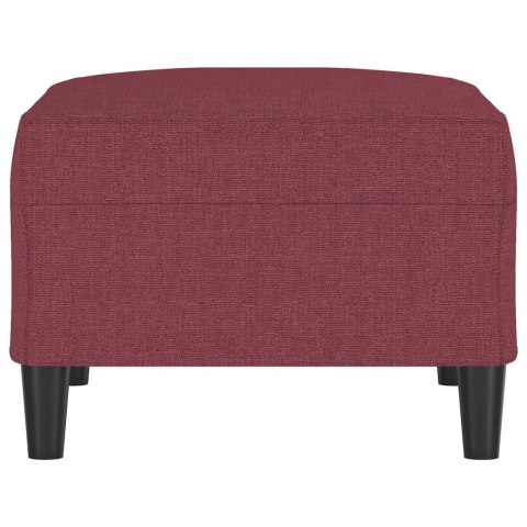 PODNÓŻEK CZERWIEŃ WINNA 70X55X41CM TAPICEROWANY TKANINĄ