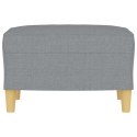 PODNÓŻEK JASNOSZARY 60X50X41CM TAPICEROWANY TKANINĄ