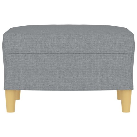 PODNÓŻEK JASNOSZARY 60X50X41CM TAPICEROWANY TKANINĄ