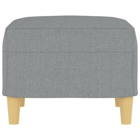 PODNÓŻEK JASNOSZARY 60X50X41CM TAPICEROWANY TKANINĄ