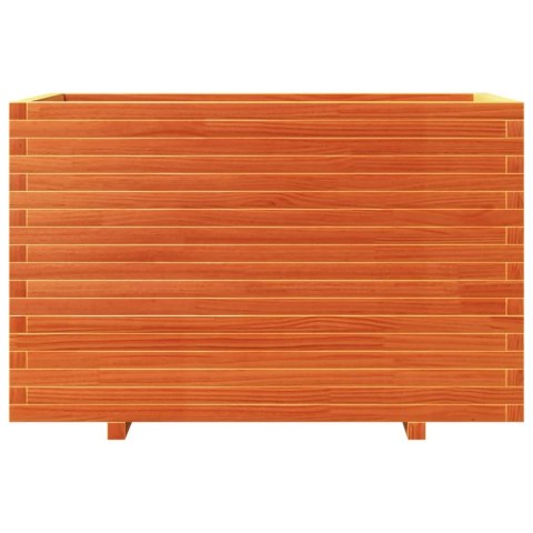 DONICA OGRODOWA WOSKOWY BRĄZ 110X60X72CM DREWNO SOSNOWE