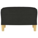 PODNÓŻEK CZARNY 60X50X41CM TAPICEROWANY TKANINĄ