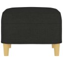 PODNÓŻEK CZARNY 60X50X41CM TAPICEROWANY TKANINĄ