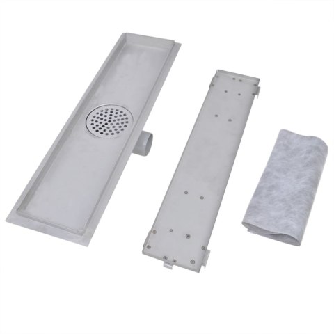 ODPŁYW PRYSZNICOWY LINIOWY 2 SZT. 530X140MM STAL NIERDZEWNA
