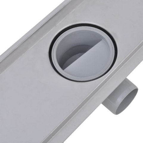 ODPŁYW PRYSZNICOWY LINIOWY 2 SZT. 530X140MM STAL NIERDZEWNA