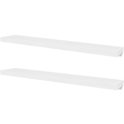 PÓŁKI ŚCIENNE 4 SZT. BIAŁE 120CM