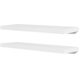 PÓŁKI ŚCIENNE 4 SZT. BIAŁE 80CM