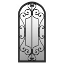 LUSTRO OGRODOWE CZARNE 100X45CM ŻELAZNA RAMA
