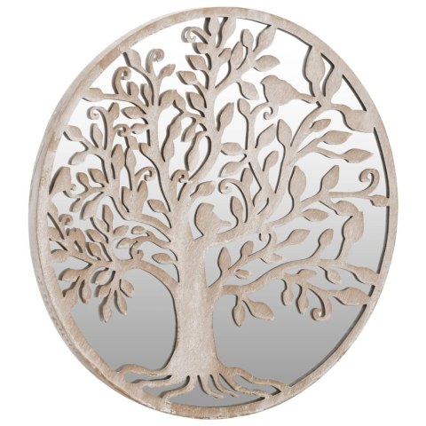 LUSTRO OGRODOWE KOLOR PIASKOWY 40X2,5CM OKRĄGŁA ŻELAZNA RAMA