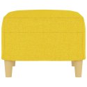 PODNÓŻEK JASNOŻÓŁTY 60X50X41CM TAPICEROWANY TKANINĄ