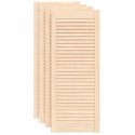 DRZWI ŻALUZJOWE DO SZAFKI 4 SZT. 99,3X39,4CM DREWNO SOSNOWE