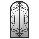 LUSTRO DO WNĘTRZ CZARNE 70X30CM ŻELAZNE