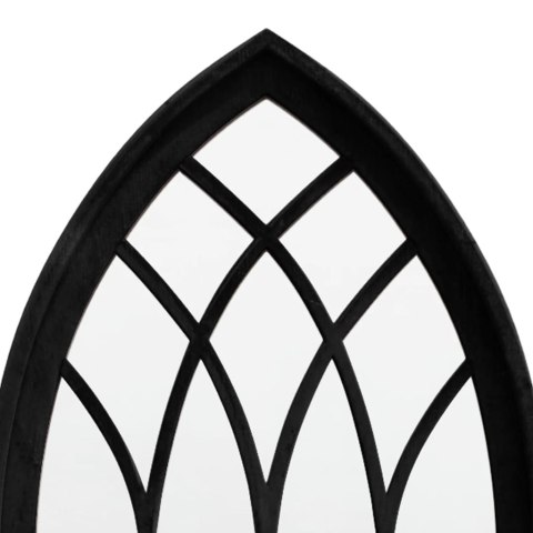 LUSTRO OGRODOWE CZARNE 70X30CM ŻELAZNE