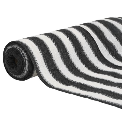 SIATKA CIENIUJĄCA ANTRACYTOWO-BIAŁA 2X25M HDPE 75G/M²