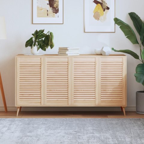 DRZWI ŻALUZJOWE DO SZAFKI 4 SZT. 69X39,4CM DREWNO SOSNOWE