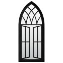 LUSTRO DO WNĘTRZ CZARNE 70X30CM ŻELAZNE