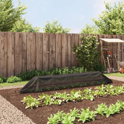 TUNEL OGRODOWY Z SIATKI CZARNY 300X50X48,5CM STAL I PE