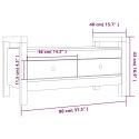 ŁAWKA DO PRZEDPOKOJU 80X40X43CM LITE DREWNO SOSNOWE