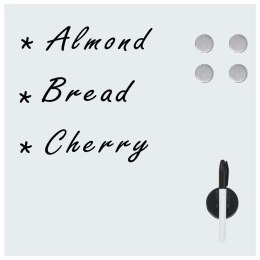 ŚCIENNA TABLICA MAGNETYCZNA SZKLANA 60X 60CM