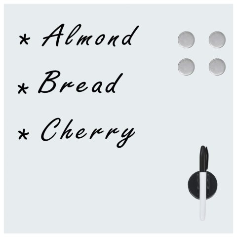 ŚCIENNA TABLICA MAGNETYCZNA SZKLANA 60X 60CM