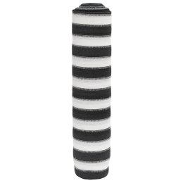 SIATKA CIENIUJĄCA ANTRACYTOWO-BIAŁA 1,5X10M HDPE 195G/M²