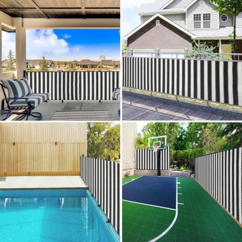 SIATKA CIENIUJĄCA ANTRACYTOWO-BIAŁA 1,5X25M HDPE 150G/M²