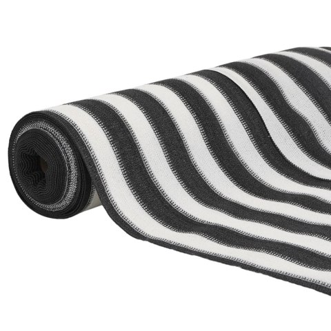 SIATKA CIENIUJĄCA ANTRACYTOWO-BIAŁA 2X50M HDPE 195G/M²