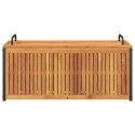 SKRZYNIA OGRODOWA 110X45X42/53CM DREWNO AKACJOWE I STAL