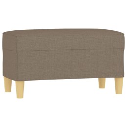 ŁAWKA TAUPE 70X35X41CM TAPICEROWANA TKANINĄ