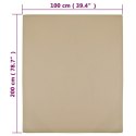 PRZEŚCIERADŁA 2 SZT. TAUPE 100X200CM DŻERSEJ BAWEŁNIANY